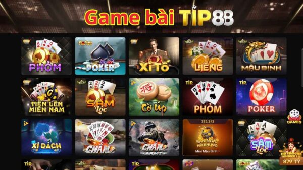 Kho sản phẩm đồ sộ của game bài Tip88
